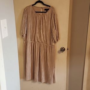 Lane Bryant  size 22 24 gorgeous pink silver  dress